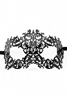 Элегантная маска Forrest Queen Masquerade Black, черная