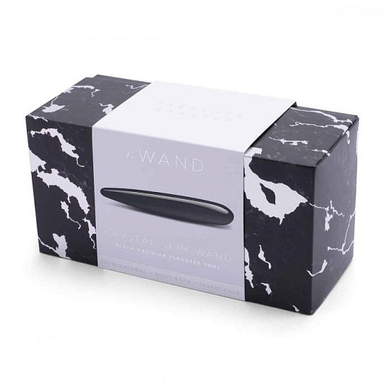 Массажер из камня Le Wand Crystal Slim Wand, черный