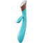 Инновационный вибростимулятор Viotec BLOSSOM с клиторальным отростком, голубой