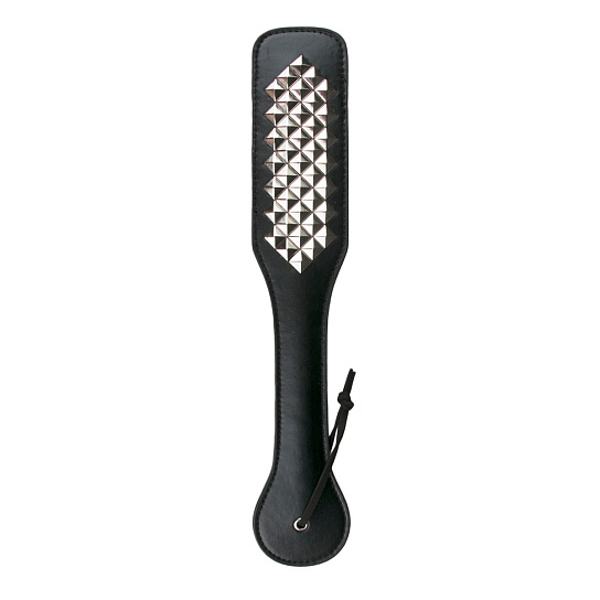 Шлепалка Easytoys Black Paddle With Metal Studs
