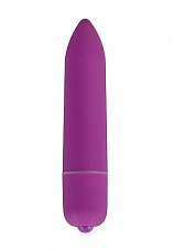 Вибратор-пуля из пластика с бархатистым покрытием POWER BULLET, фиолетовый