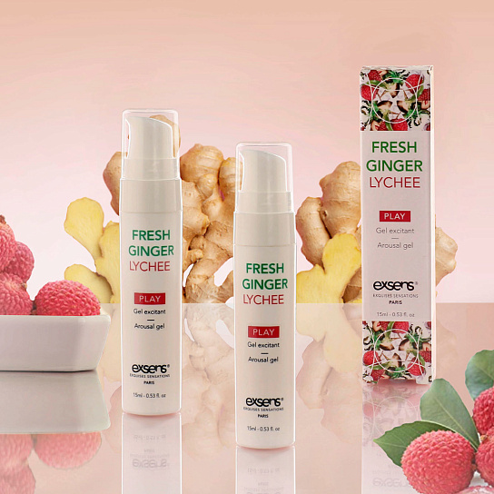 Интимный гель с эффектом охлаждения Exsens Fresh Ginger Lychee, 15 мл