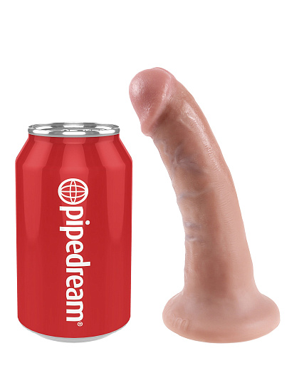 Фаллоимитатор на подошве присоске Cock King Cock PipeDream, 14 см, телесный