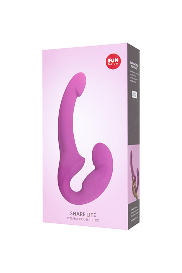 Безремневой страпон Fun Factory Share Lite, розовый
