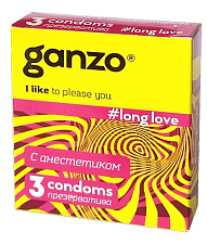 Презервативы с анестетиком Ganzo Long Love