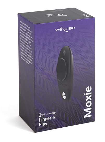 Клиторальный вибратор в трусики We-Vibe Moxie с пультом ДУ, черный