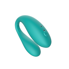 Парный вибратор Amovibe Twin c приложением, бирюзовый