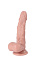 Классический фаллос REAL с мошонкой на присоске, 14 см