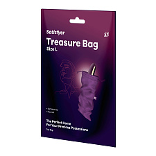 Мешочек для хранения вибромассажера Satisfyer Treasure Bag L, фиолетовый