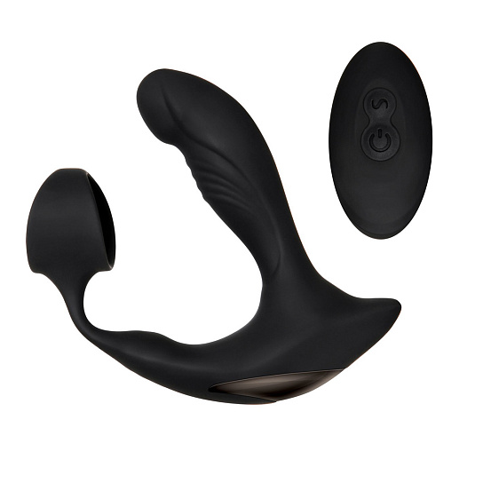 Вибромассажер простаты с эрекционным кольцом Zero Tolerance STRAPPED & TAPPED