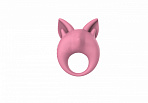 Эрекционное кольцо с вибрацией Lola Games MiMi Animals Kitten Kiki, розовое