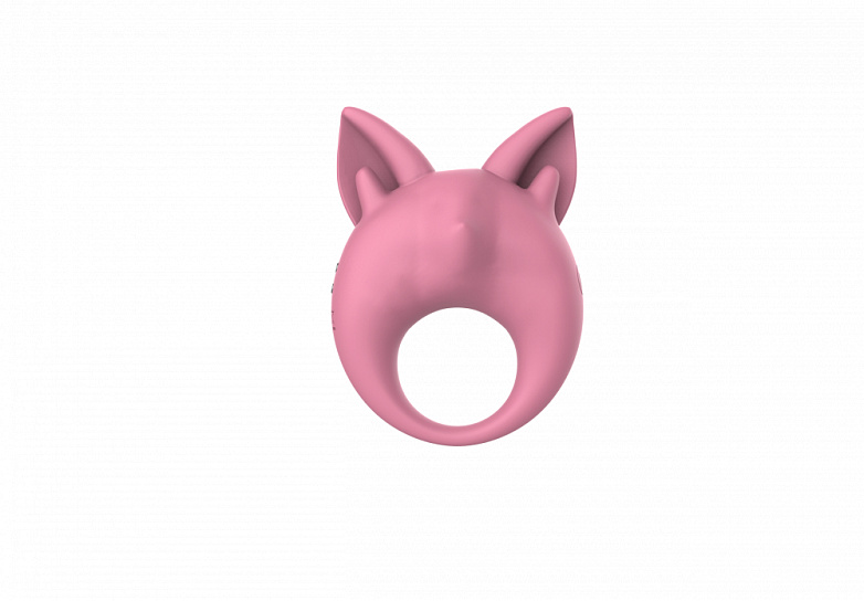 Эрекционное кольцо с вибрацией Lola Games MiMi Animals Kitten Kiki, розовое