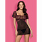Короткая сорочка Obsessive SEDUSIA CHEMISE с открытой спиной, L/XL