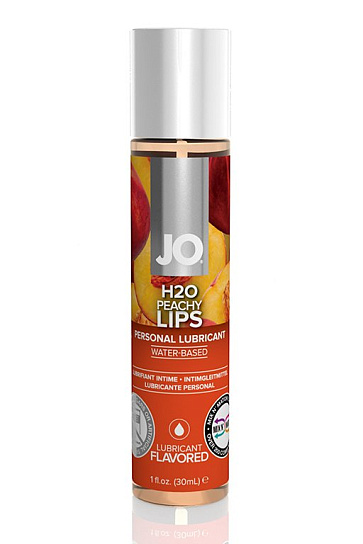 Ароматизированный лубрикант JO H2O Flavored Peachy Lips, 30 мл