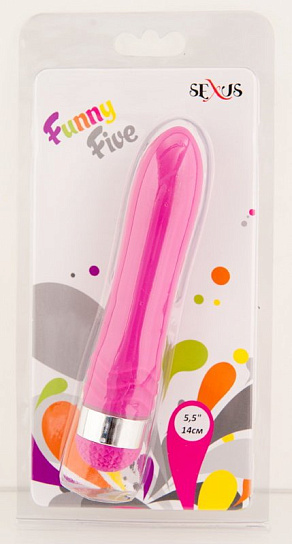 Вибратор SEXUS с волнистым рельефом, фиолетовый