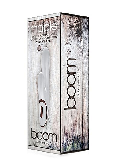 Силиконовый вибратор MAPLE с 10 различными режимами, белый