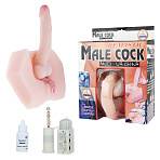 Мастурбатор с вибрацией 2 в1 MALE COCK & VAGINA