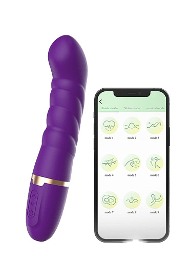 Вибратор для точки G CNT Take Over The Swirl, фиолетовый