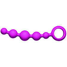 Стимулятор анальный Wave 2 с кольцом, из силикона, розовый
