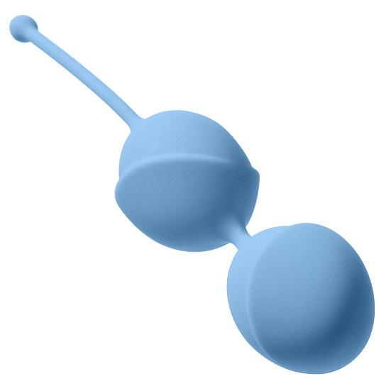 Шарики вагинальные 1001 Night из силикона со шнуром, голубые