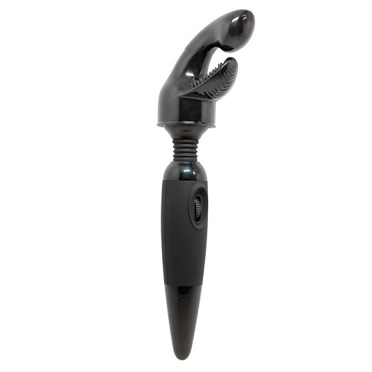 Вибромассажер Sensual Massager, черный с гибкой головкой