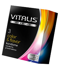 Цветные ароматизированные латексные презервативы Color & Flavor