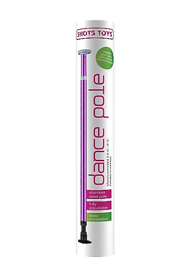 Шест для танцев Silver Dance Pole Shots Toys, фиолетовый