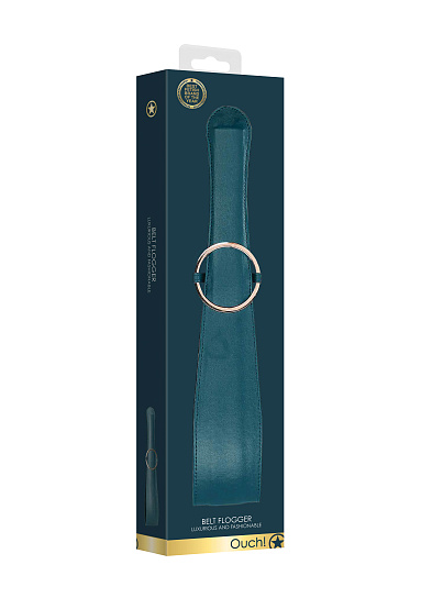 Паддл Shots Media Ouch Belt Flogger, зеленый