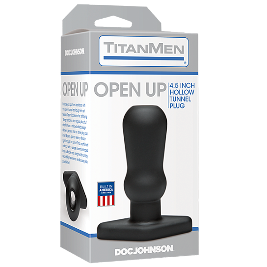 Полая анальная пробка TitanMen - Open Up, 11 см