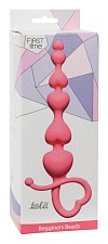 Анальная цепочка для начинающих Begginers Beads, Lola Toys, розовая