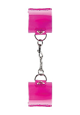 Пластиковые наручники розового цвета