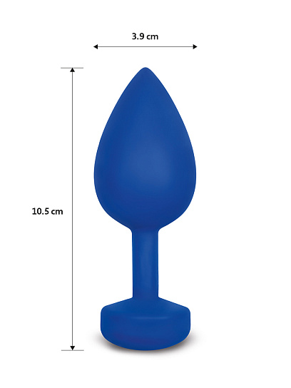 Анальная пробка Gvibe Gplug, ярко-синяя