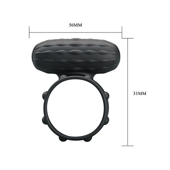 Эрекционное виброкольцо с текстурой-сетка Osborn