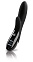 Чёрный вибромассажер с электростимуляцией Daring Danny