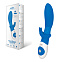 Массажер для анальной стимуляции с функцией ротации, синий