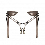 Элегантные ремни для страпона Strap-on-me Harnais Leather Desirous, веган-кожа