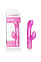 Вибратор со стимулятором клитора Silicone Butterfly Kiss Pink
