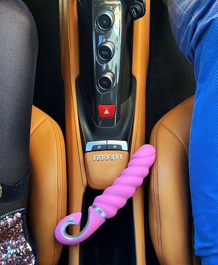 Анатомический витой вагинальный вибратор Gjack 2, розовый