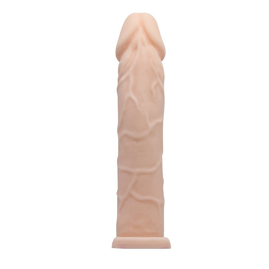 Закрытая насадка реалистик Penis sleeve, 18 см