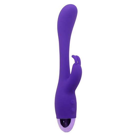 Силиконовый вибратор с клиторальным отростком Elated Rabbit 13.5 см, фиолетовый