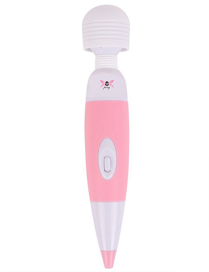 Вибромассажёр Pixey Wand Mini с силиконовой головкой, розовый