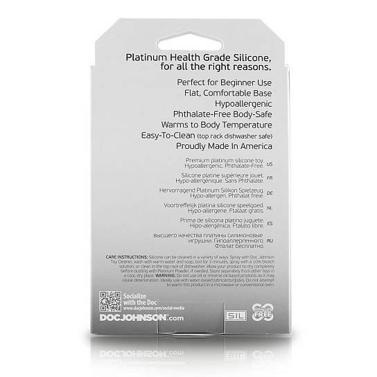 Черный анальный плаг Doc Johnson The Minis Spade, средний