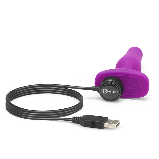 Анальный стимулятор B-Vibe Novice Plug Fuchsia