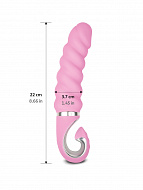 Анатомический витой вагинальный вибратор Gjack 2, розовый