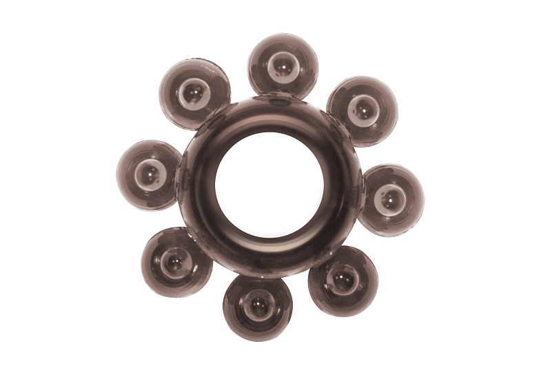 Эрекционное кольцо Rings Bubbles, черное Lola Toys