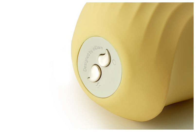 Вибростимулятор с функцией вакуумной стимуляции Cuddly Bird, желтый