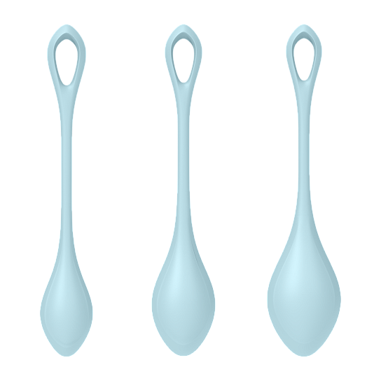 Набор вагинальных шариков Satisfyer Yoni Power 2, голубой