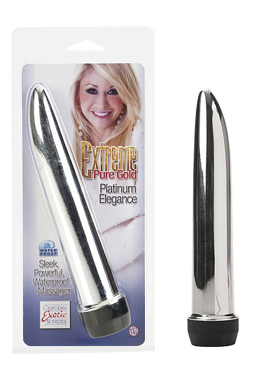 Вибратор Extreme Pure Gold 24 Karat Elegance, серебристый