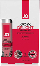 Оральный лубрикант JO Oral Delight с клубничным ароматом, 30 мл