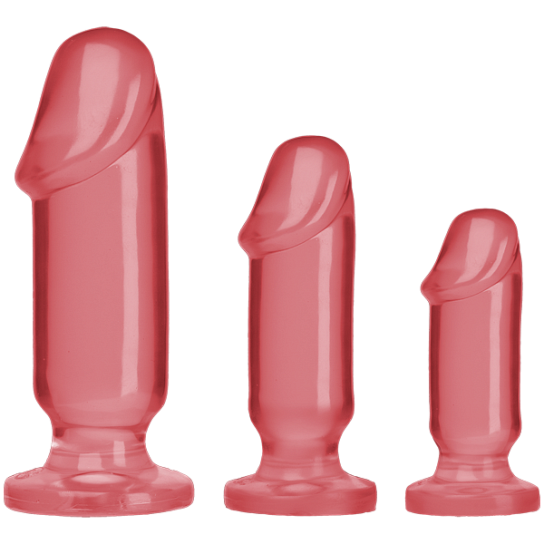Набор из трех анальных стимуляторов Anal Trainer Kit, розовый